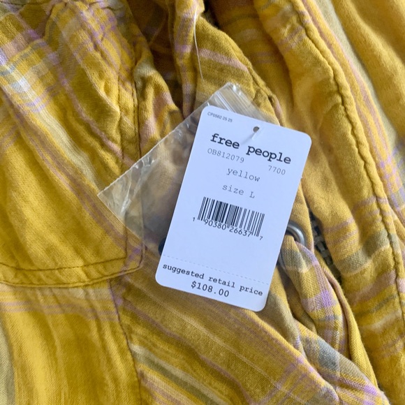 Free People • Plaid Tie Side Top - Picture 8 of 8